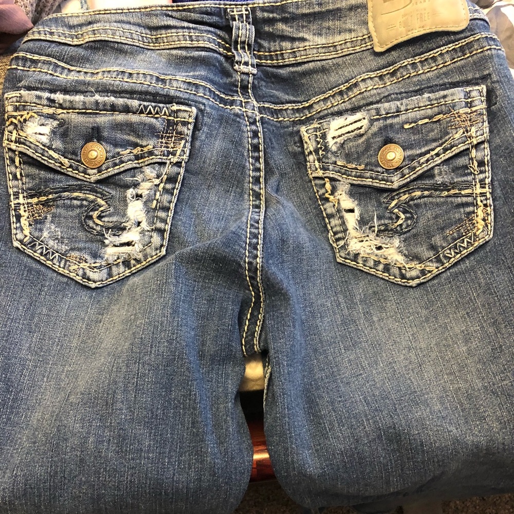 Silver jeans